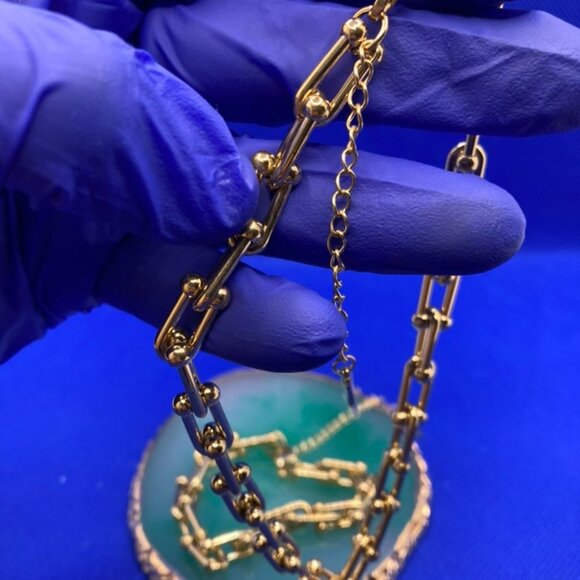 Paperclip Necklace -Bracelet Set - Picture 4 of 10